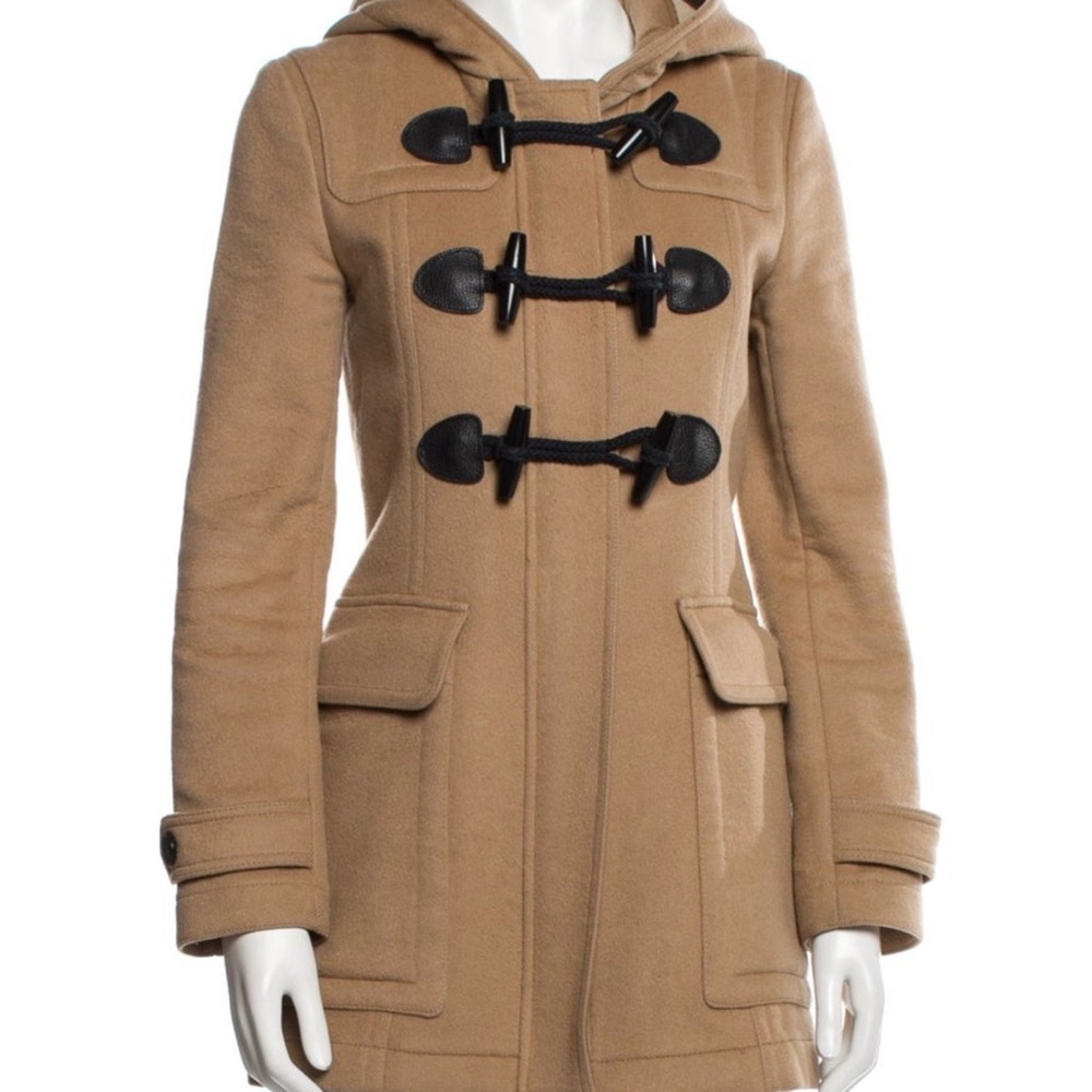 Burberry Tan Toggle Coat